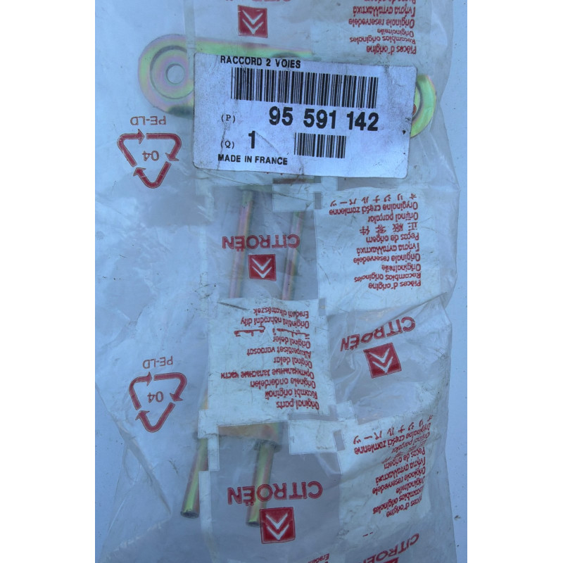 RACCORD 2 VOIES DE TUBES HYD Citroën BX - 95591142