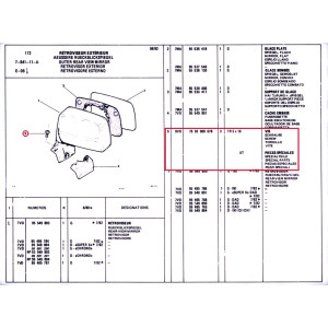 AGRAFE SUPPORT Citroën Visa - 7903008078