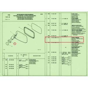 ÉCROU D'EMBASE Citroën GS/GSA, CX - GX 65 508 01