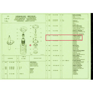 TAMPON ÉLASTIQUE Citroën Visa - 91514194