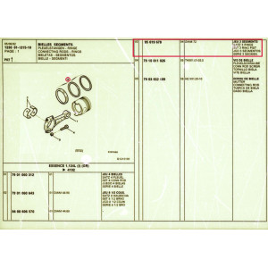 DE 3 SEGMENTS Citroën Visa, BX - 95619678