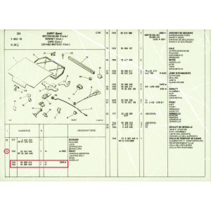 DOIGT DE SERRURE DE CAPOT Citroën BX - 95608415