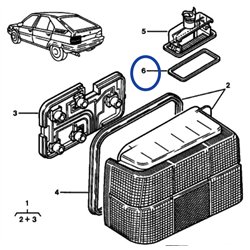 5446067 - Joint éclaireur de plaque -Tableau de bord, éclairage, signalisation - référence : 5446067-OE