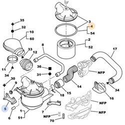 95589130 - Joint couvercle filtre à air -Organes extérieurs au moteur - référence : 95589130-OE