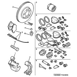 95666972 - Plaquettes de frein AV -Freins, Commande de freins - référence : 95666972-OE