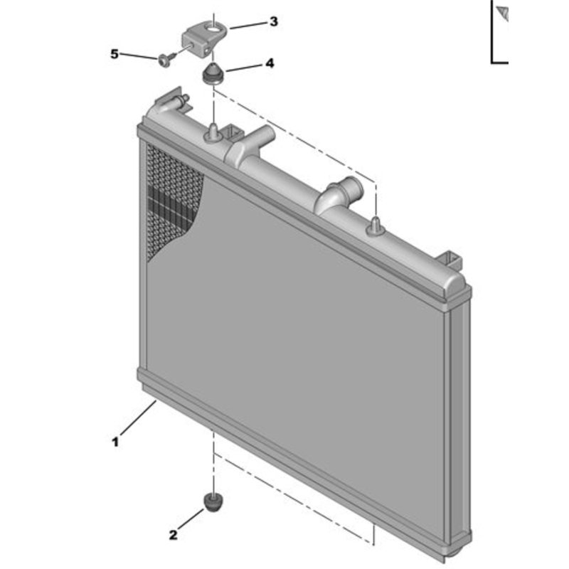 133063 - Radiateur d'eau -Organes extérieurs au moteur - référence : 133063-OE