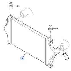 96122111 - ECHANGEUR AIR AIR -Organes extérieurs au moteur - référence : 96122111-OE