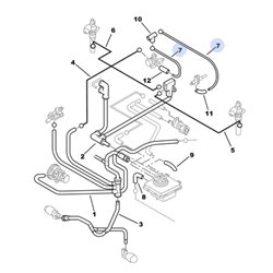 5270V7 - Tube de retour de suspension -Essieux, Suspension, Hydraulique - référence : 5270V7-OE