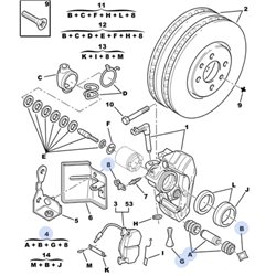 95590797 - NEC DE REPARATION ETRIER -Freins, Commande de frein - référence : 95590797-OE