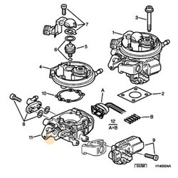 1920X5 - Corps injection monopoint 0438201507 -Moteur, Boite de vitesses - référence : 1920X5-OE