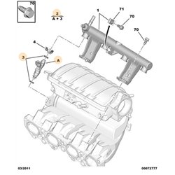 1984E9 - Injecteur essence -Moteur, Boite de vitesses - référence : 1984E9-OE