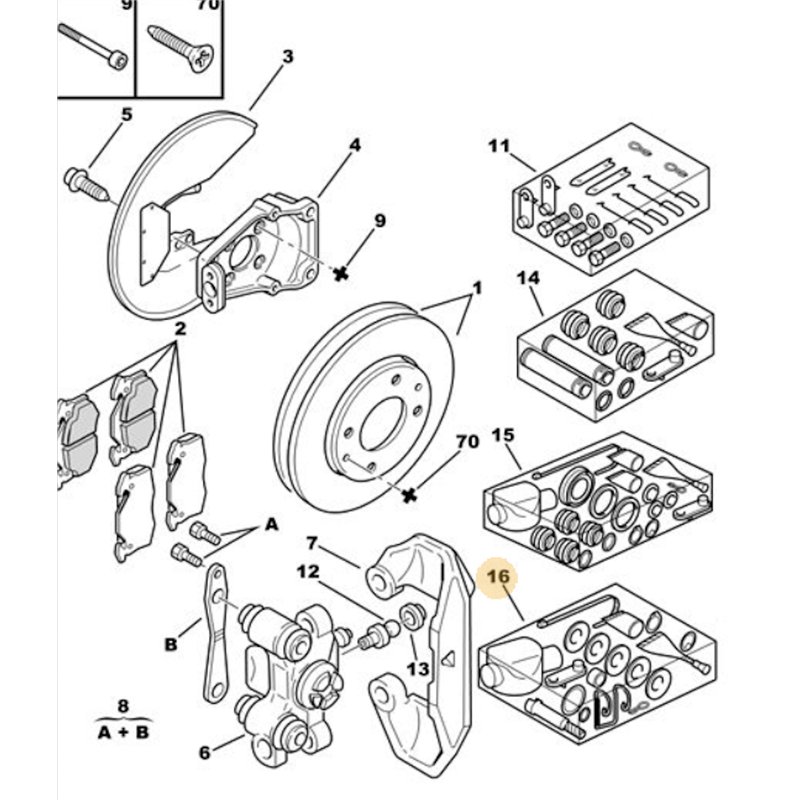 444863 - NEC CDE Frein à main d'étrier -Freins, Commande de frein - référence : 444863-OE