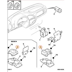 6556HQ - Boitier commande sac gonflable -Carrosserie - référence : 6556HQ-OE