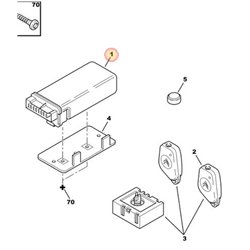 6547VG - Boitier, condamnation de porte -Tableau de bord, éclairage, signalisation - référence : 6547VG-OE