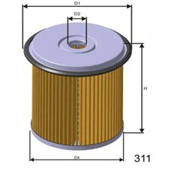 190635 - FILTRE A GASOIL -Organes extérieurs au moteur - référence : 190635-OE