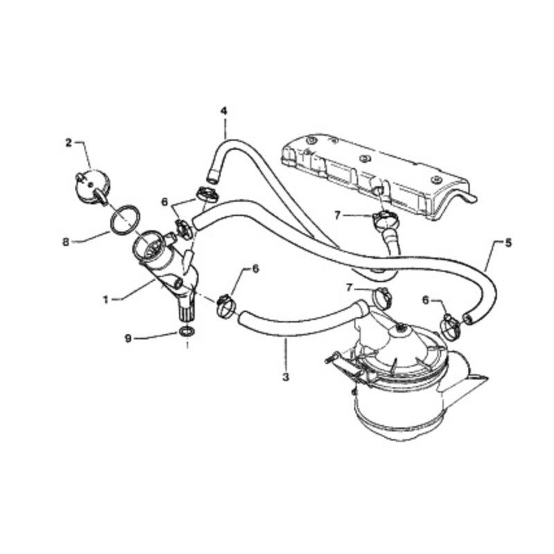 96096380 - Bouchon de remplissage huile -Organes extérieurs au moteur - référence : 96096380-OE