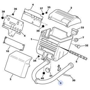 96039554 - TUYAU D’ENTREE D’AIR -Organes extérieurs au moteur - référence : 96039554-OE