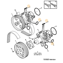 402687 - Joint torique pour pompe HP 6+2 / Citroen XM et Xantia