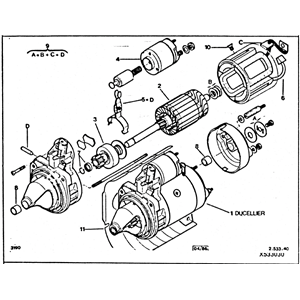 91521310 - Démarreur Citroën CX