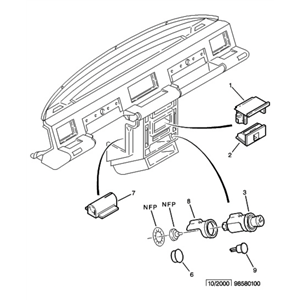 95600038TR - Cendrier Citroën C15
