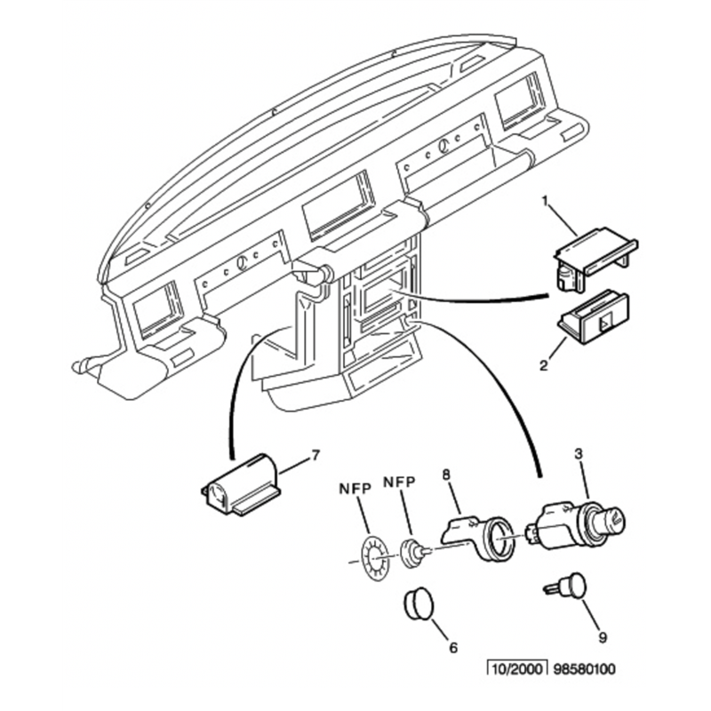 95600038TR - Cendrier Citroën C15