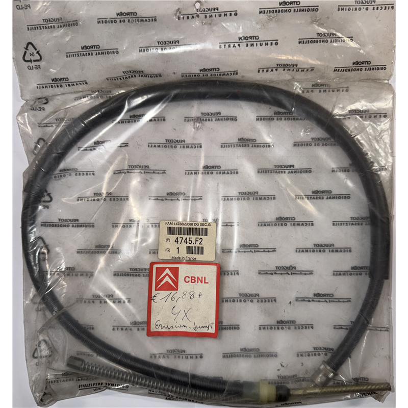 4745F2 - Câble de frein à main Citroën Evasion et Jumpy