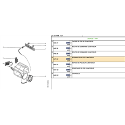 647532 - Interrupteur climateur CITROEN C25 ET PEUGEOT J5