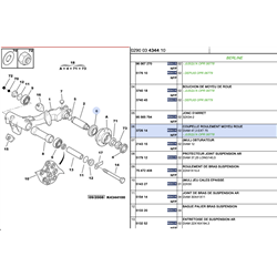 372614 - Coupelle roulement moyeu roue