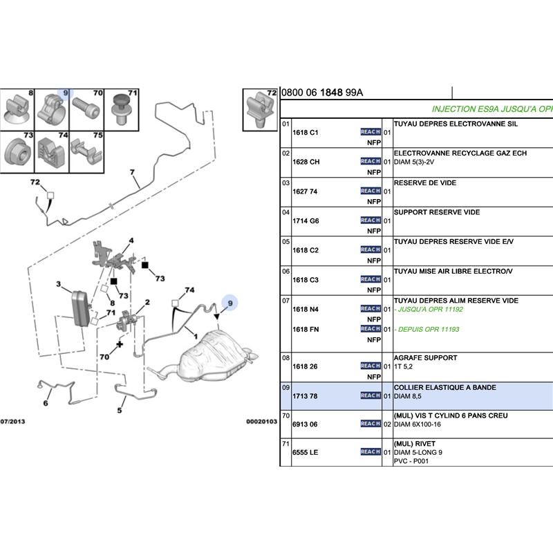 171378 - Collier élastique à bande
