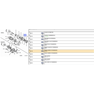 301026 - BAGUE D'ARBRE DE TRANSMISSION CITROEN C25