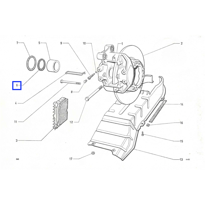 DV453164 - JOINT FEUTRE ETRIER DE FREIN CITROEN DS
