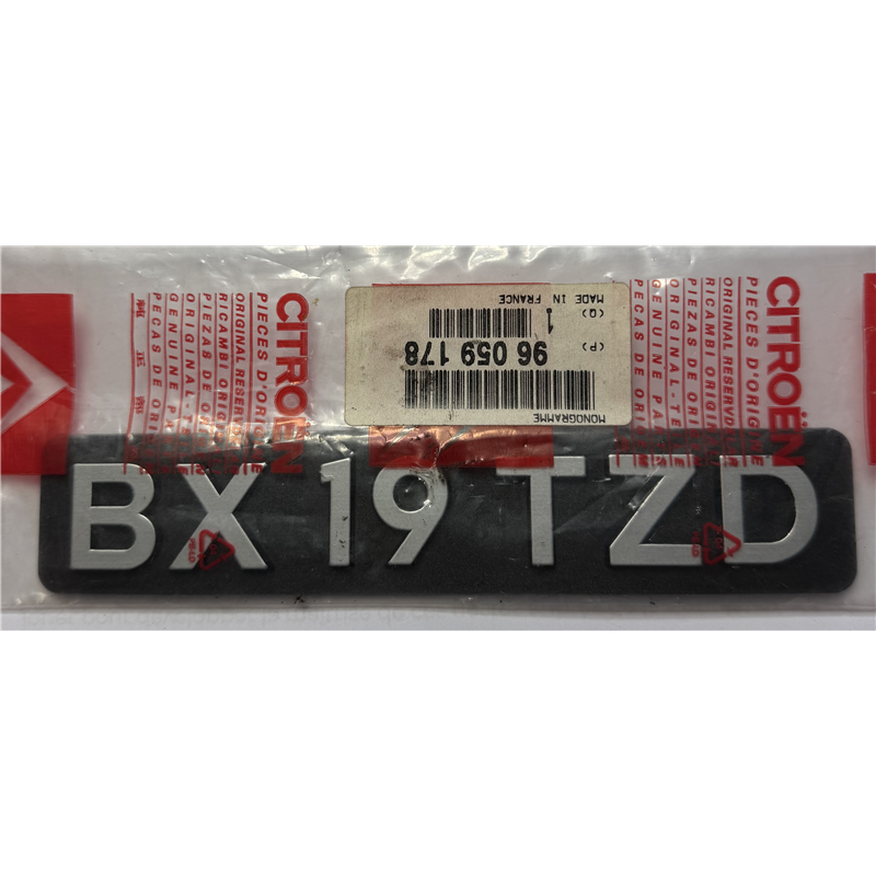 96059178 - MONOGRAMME CITROEN BX 19 TZD