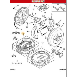 Kit frein pré-monté 424241 pour XSARA II